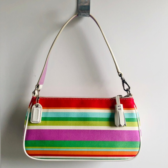 Coach Rainbow Striped Mini Bag - Picture 2 of 8